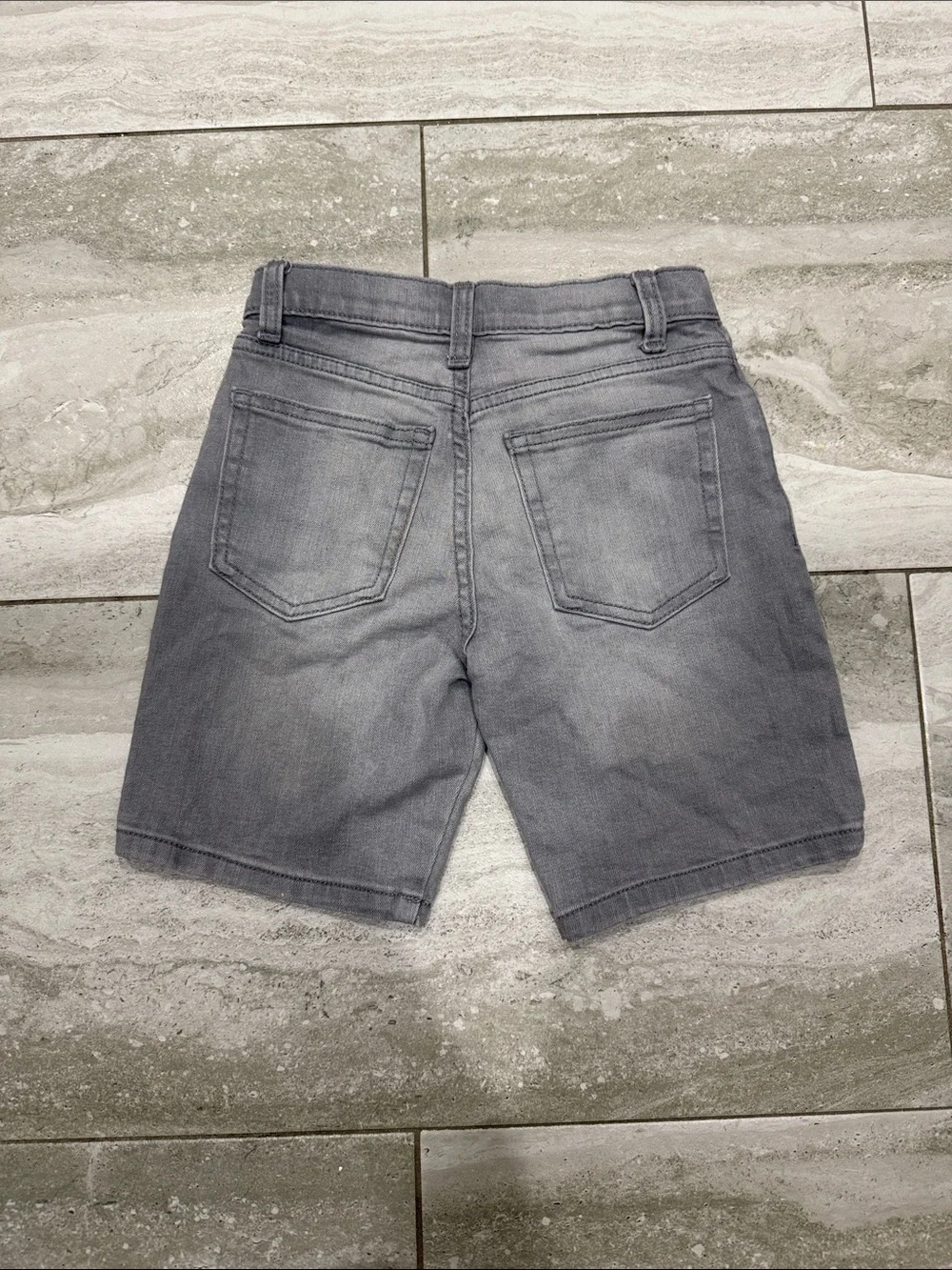 wonder nation Gray Denim Shorts with Subtle Wash